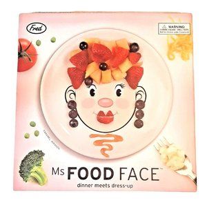Fred and Friends Ms. Food Face Childrens Dinner Plate Have Fun With Your Food